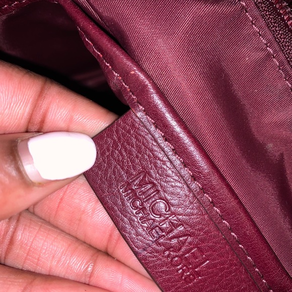 PRE OWNED BURGUNDY MICHAEL KORS TOTE BAG - Picture 5 of 5
